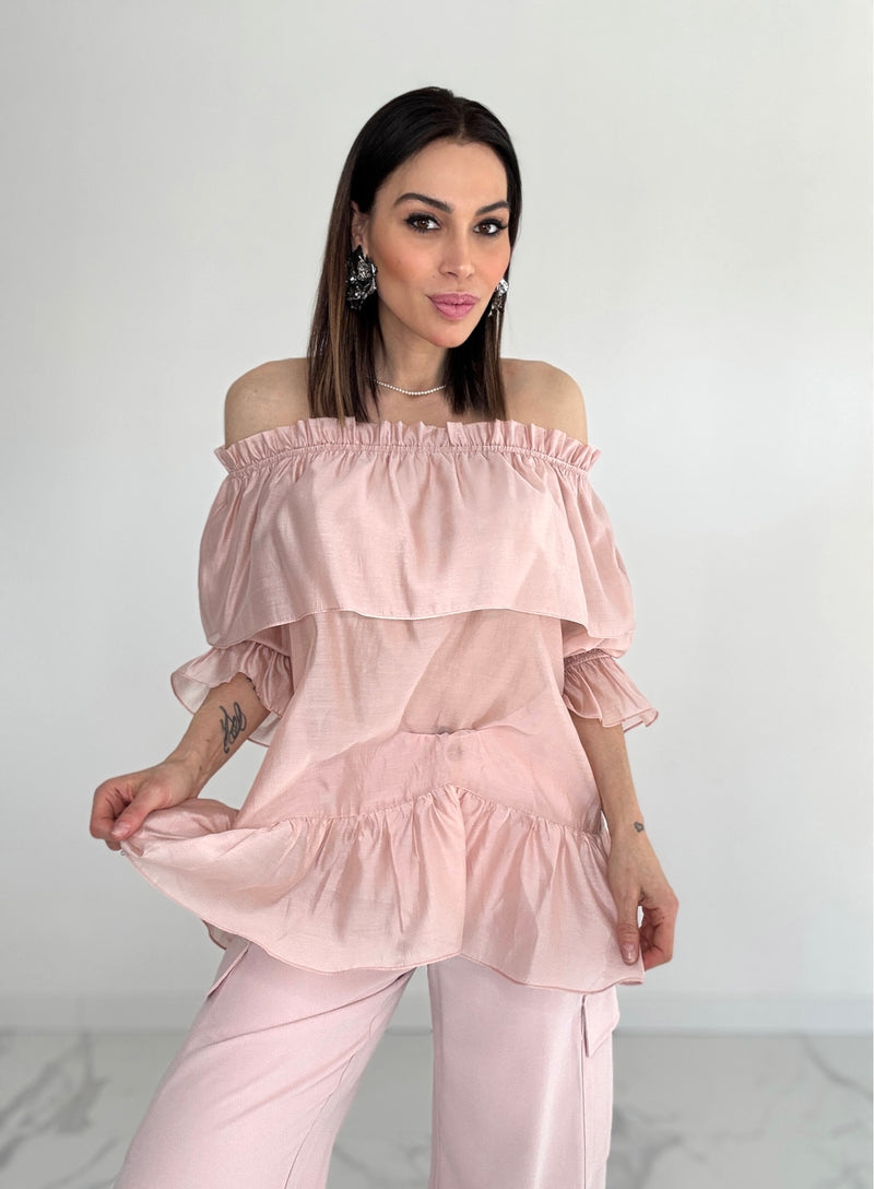 Camicia volant vari colori FEDERICA BI