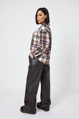 Camicia felpata tartan FEDERICA BI ( due colori )