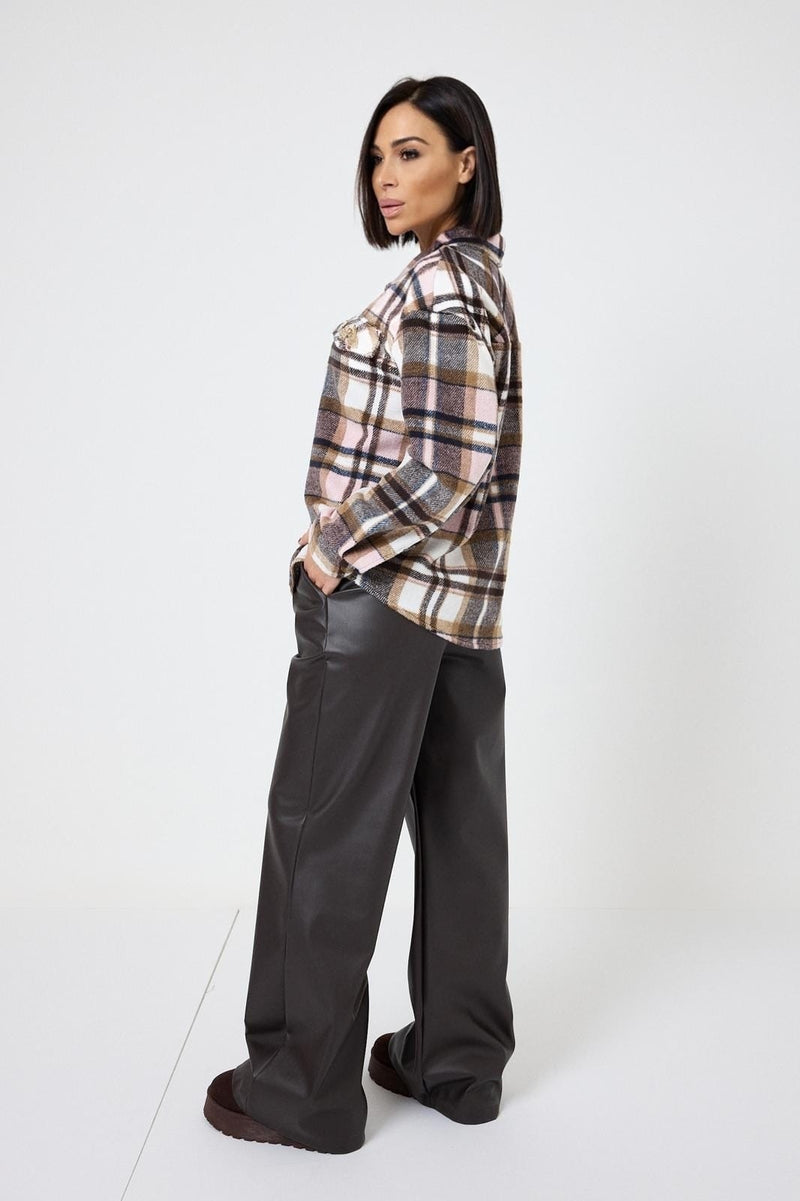 Camicia felpata tartan FEDERICA BI ( due colori )