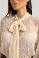 Camicia FEDERICA BI in pizzo crema