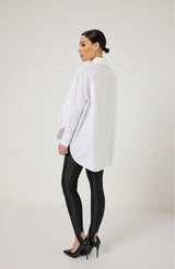 Camicia in cotone bottoni gioiello FEDERICA BI