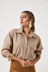 Gonna in suede con frange FEDERICA BI