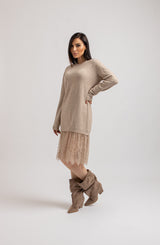 Abito FEDERICA BI tricot e pizzo