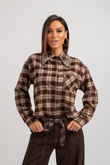 Camicia tartan gioiello FEDERICA BI