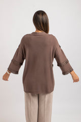 Cardigan frange FEDERICA BI