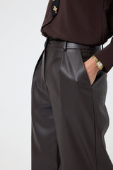 Pantalone moro in similpelle FEDERICA BI