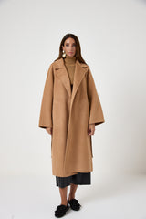 Cappotto camel cachemire e lana FEDERICA BI