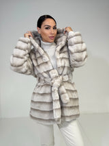 Ecovisone con cappuccio beige FEDERICA BI