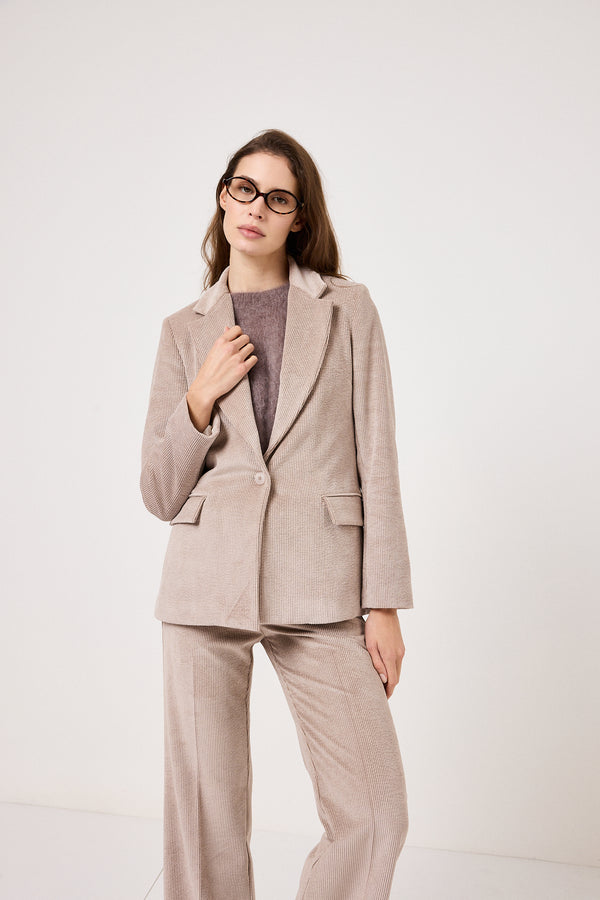 Tailleur in velluto FEDERICA BI ( tre colori )