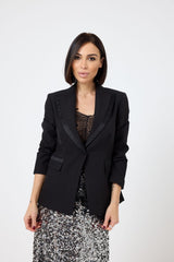 Blazer nero smoking FEDERICA BI