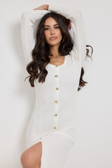 Abito bianco in viscosa FEDERICA BI