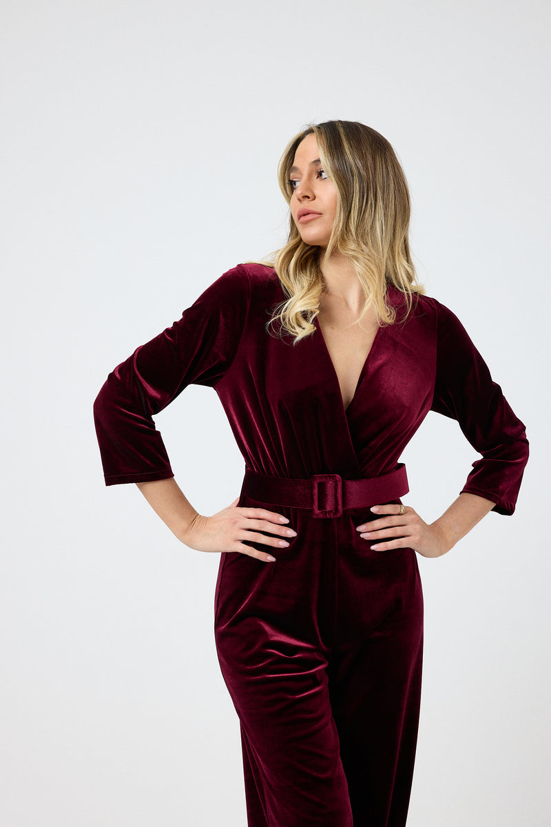 Tuta in velluto FEDERICA BI ( più colori )