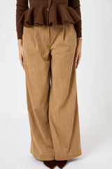 Pantalone palazzo in velluto FEDERICA BI