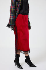 Gonna in velluto e pizzo FEDERICA BI ( più colori )