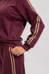 Completo in felpa bordeaux FEDERICA BI