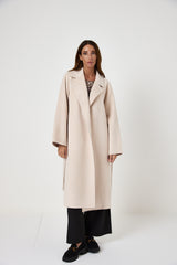 Cappotto beige cachemire e lana FEDERICA BI
