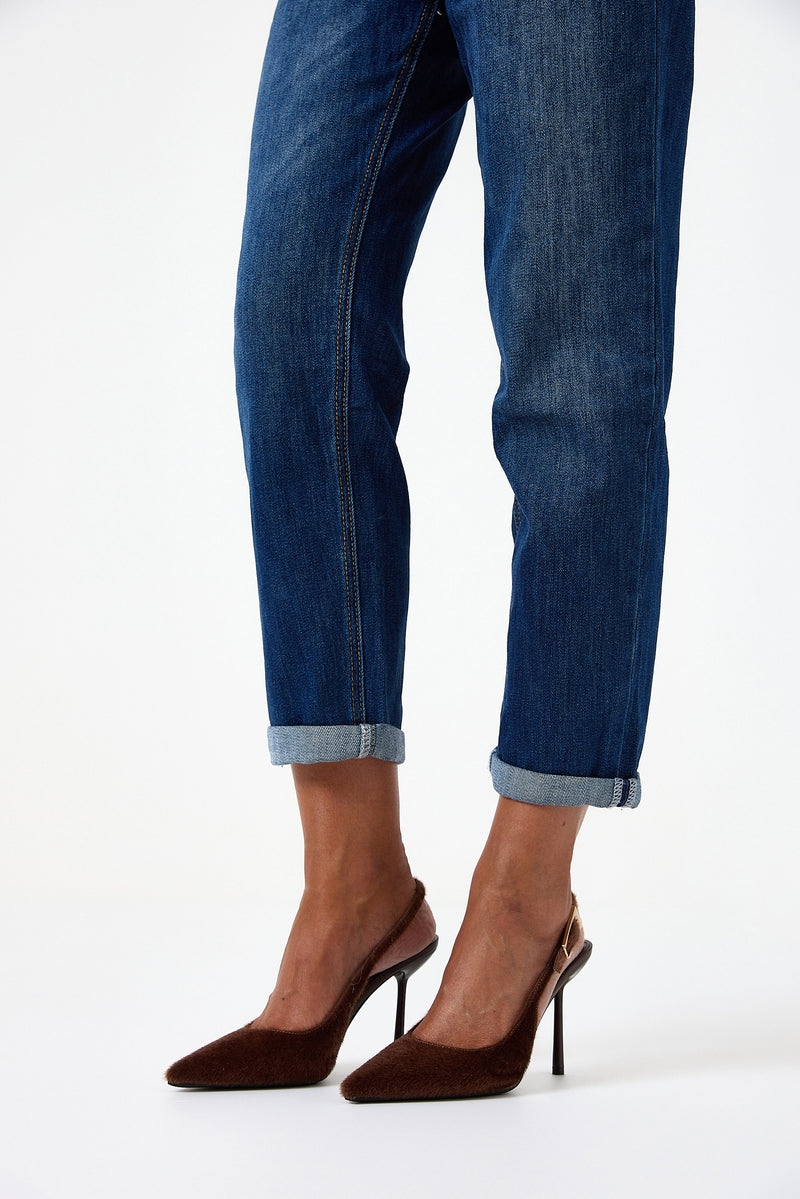 Denim blu mum fit FEDERICA BI