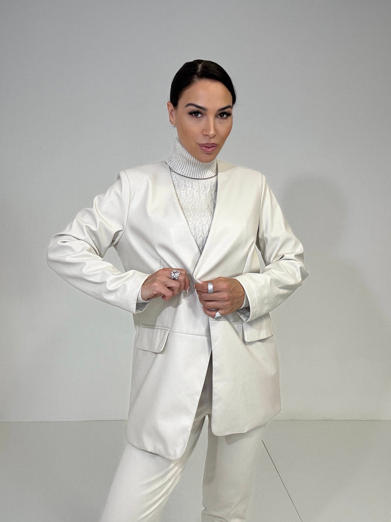 Blazer in ecopelle FEDERICA BI