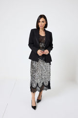 Top in paillettes argento FEDERICA BI