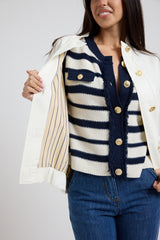 Giacca in denim bianca FEDERICA BI