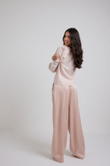 Pantalone in raso cipria FEDERICA BI