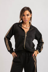 Completo in felpa nero FEDERICA BI