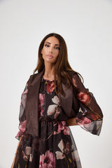 Gilet moro in eco camoscio FEDERICA BI