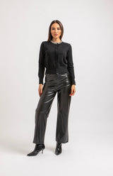 Cardigan nero gioiello FEDERICA BI