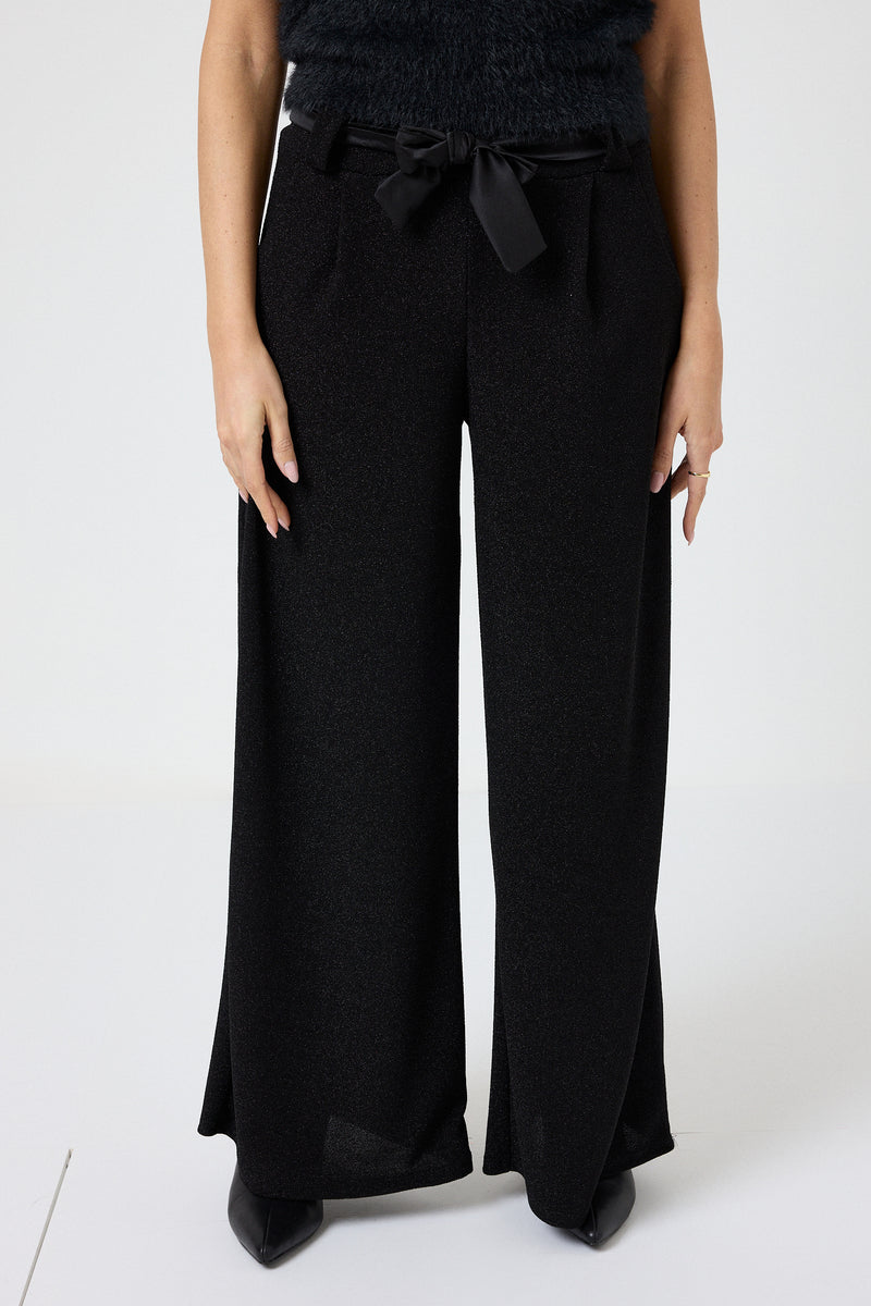 Pantalone nero lurex FEDERICA BI