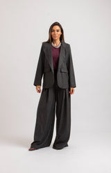 Tailleur gessato grigio FEDERICA BI