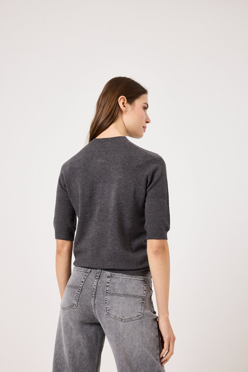 Maglia FEDERICA BI ( grigio antracite e nero )