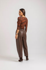 Pantalone in ecopelle glace’ FEDERICA BI