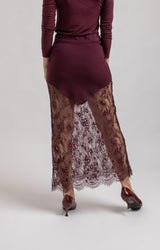 Gonna tricot e pizzo chantilly FEDERICA BI