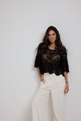 Maglia crochet traforata FEDERICA BI (più colori)