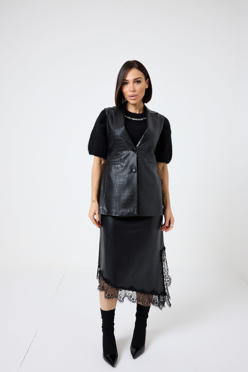 Gilet in similpelle FEDERICA BI