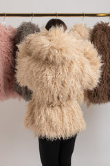 Ecopelliccia beige FEDERICA BI
