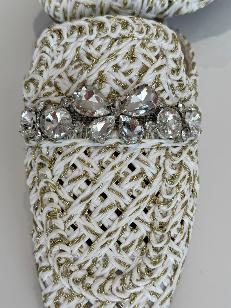 Sabot flat con cristalli FEDERICA BI