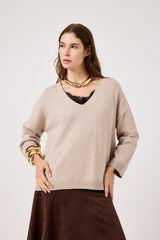 Maglia scollo V FEDERICA BI ( vari colori )