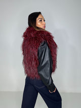 Gilet ECO bordeaux FEDERICA BI