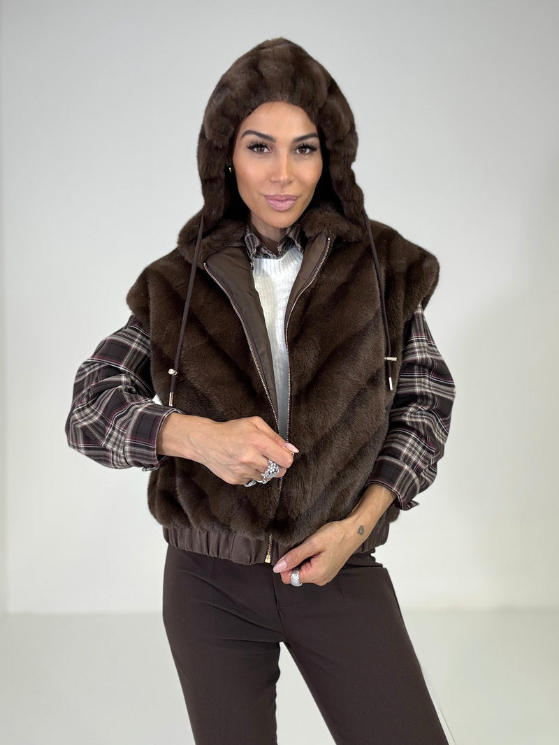 Gilet in Ecovisone FEDERICA BI
