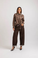 Camicia tartan gioiello FEDERICA BI