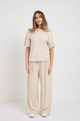 SET tuta leggera beige FEDERICA BI