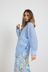 Camicia azzurra laccetti FEDERICA BI