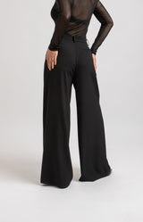 Pantalone nero in cadi FEDERICA BI