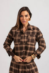 Giacca tartan FEDERICA BI