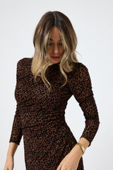 Abito in lycra stampa animalier FEDERICA BI ( due colori )