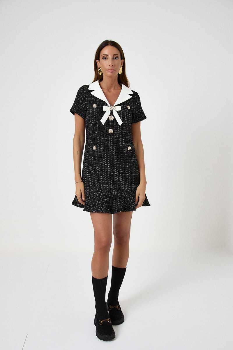 Abito in tweed bottoni FEDERICA BI