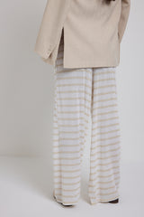 Pantalone riga beige FEDERICA BI