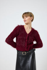 Cardigan in ciniglia FEDERICA BI ( due colori )