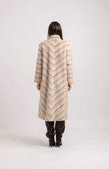 Ecopelliccia beige FEDERICA BI